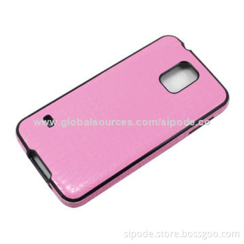 IML leather design TPU phone case for Samsung Galaxy S5
